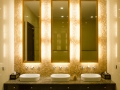 Modern style interior design of a bathroom